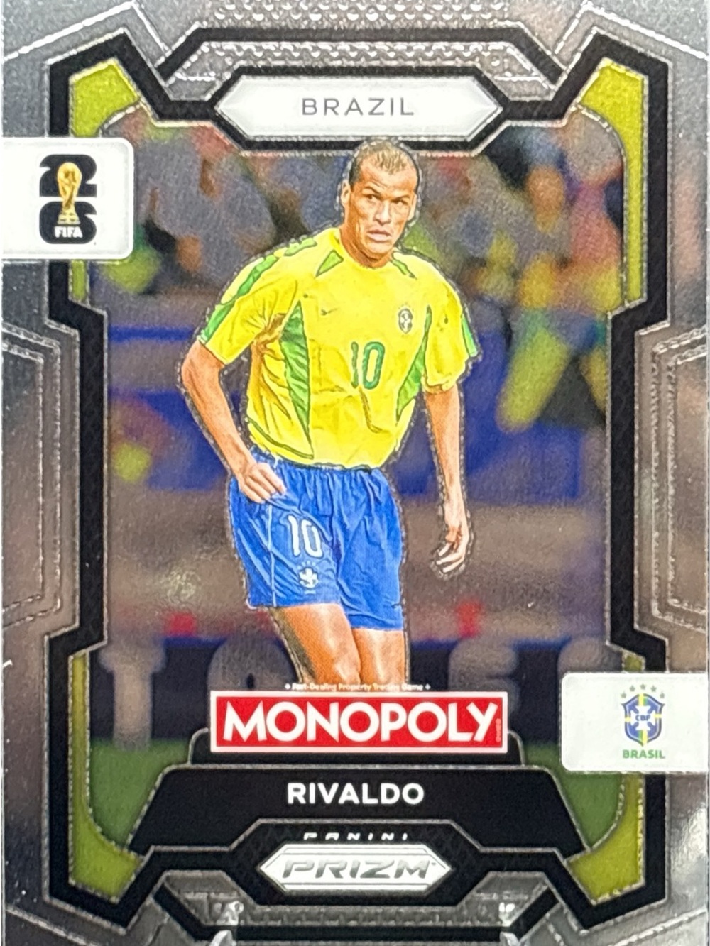 Panini Prizm Monopoly Rivaldo Soccer Card